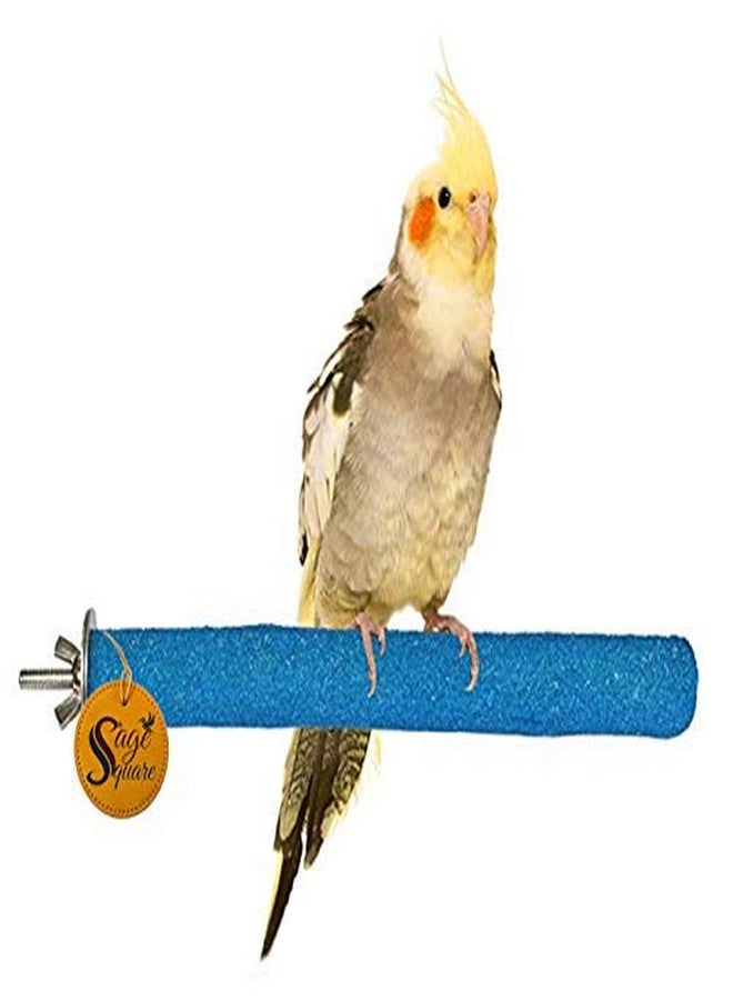 Sage Square Natural Habitat Wood Sand Perch/Stand/Toy for Birds (Light Weight) (Size - 8") - Image 1